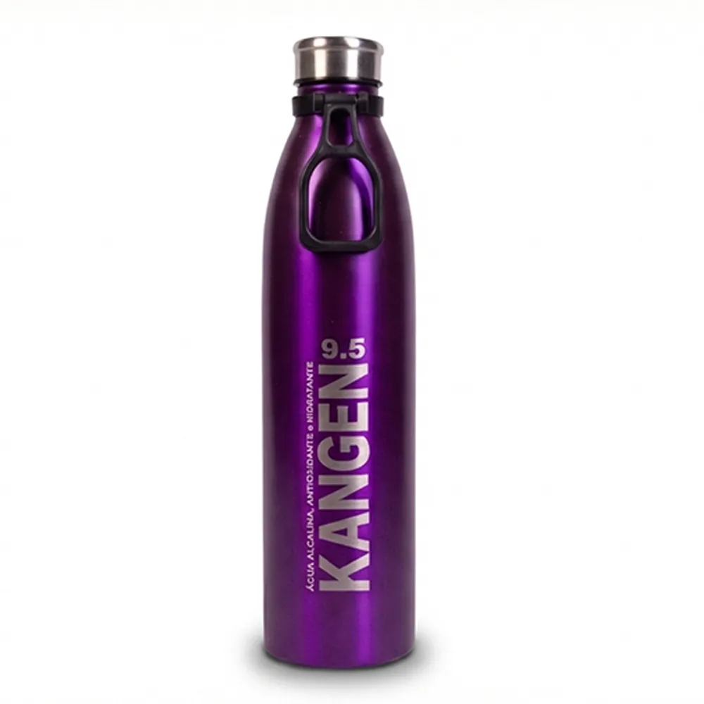 Garrafa Inox com alça plástica 1.1litros (Violeta)